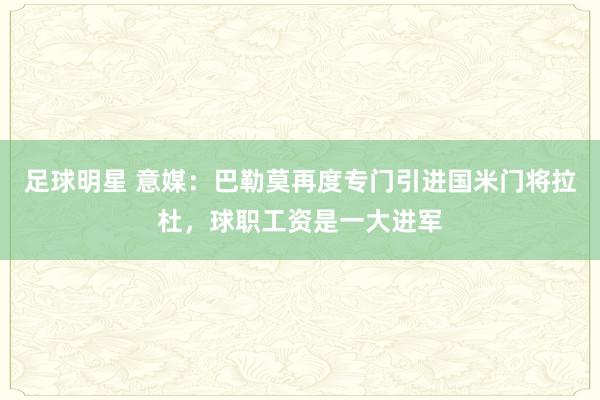 足球明星 意媒：巴勒莫再度专门引进国米门将拉杜，球职工资是一大进军